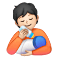 🧑🏻‍🍼 Emoji Persona Que Alimenta Al Bebé: Tono De Piel Claro en Samsung One UI 6.1.