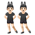 👯🏻‍♂️ Emoji Männer mit Hasenohren, helle Hautfarbe Samsung One UI 6.1.