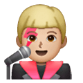 Emoji 👨🏼‍🎤 Cantante Uomo: Carnagione Abbastanza Chiara su Samsung One UI 6.1.