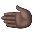 🫲🏿 Emoji Linke Hand: dunkle Hautfarbe Samsung One UI 6.1.