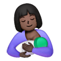 🤱🏿 Emoji Lactancia Materna: Tono De Piel Oscuro en Samsung One UI 6.1.