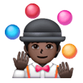 🤹🏿 Emoji Jongleur(in): dunkle Hautfarbe Samsung One UI 6.1.