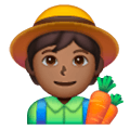 🧑🏾‍🌾 Emoji Agricultor: Tono De Piel Oscuro Medio en Samsung One UI 6.1.