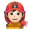 🧑🏻‍🚒 Emoji Feuerwehrmann/-frau: helle Hautfarbe Samsung One UI 6.1.