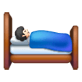 🛌🏻 Emoji im Bett liegende Person: helle Hautfarbe Samsung One UI 6.1.