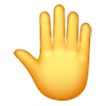 🤚 Emoji erhobene Hand von hinten Samsung One UI 6.1.