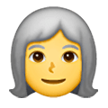 Emoji 👩‍🦳 Donna: Capelli Bianchi su Samsung One UI 6.1.