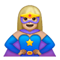 🦸🏼‍♀️ Emoji Superheroína: Tono De Piel Claro Medio en Samsung One UI 6.1.