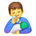 Émoji 👨‍🍼 Homme Allaitant Un Bébé sur Samsung One UI 6.1.