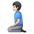 🧎🏻‍♂️ Emoji Hombre De Rodillas: Tono De Piel Claro en Samsung One UI 6.1.