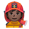 Emoji 🧑🏿‍🚒 Pompiere: Carnagione Scura su Samsung One UI 6.1.