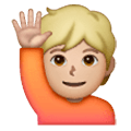 🙋🏼 Emoji Persona Con La Mano Levantada: Tono De Piel Claro Medio en Samsung One UI 6.1.