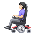 👩🏻‍🦼 Emoji Frau in elektrischem Rollstuhl: helle Hautfarbe Samsung One UI 6.1.
