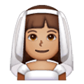 👰🏽‍♀️ Emoji Mulher de véu: Pele Morena na Samsung One UI 6.1.