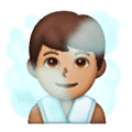 🧖🏽‍♂️ Emoji Homem Na Sauna: Pele Morena na Samsung One UI 6.1.