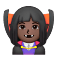 🧛🏿‍♀️ Emoji Vampiresa: Tono De Piel Oscuro en Samsung One UI 6.1.
