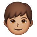 Emoji 👦🏽 Bambino: Carnagione Olivastra su Samsung One UI 6.1.