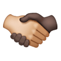 🫱🏼‍🫲🏿 Emoji Aperto De Mão: Pele Morena Clara, Pele Escura na Samsung One UI 6.1.