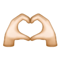 🫶🏻 Emoji Manos De Corazon: Tono De Piel Claro en Samsung One UI 6.1.