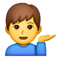 💁‍♂️ Emoji Homem Com A Palma Virada Para Cima na Samsung One UI 6.1.