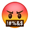 🤬 Emoji Gesicht mit Symbolen über dem Mund Samsung One UI 6.1.