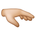 🫳🏼 Emoji Palma Hacia Abajo De La Mano: Tono De Piel Claro Medio en Samsung One UI 6.1.