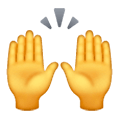 🙌 Emoji Manos Levantadas Celebrando en Samsung One UI 6.1.
