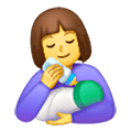 Émoji 👩‍🍼 Femme Allaitant Un Bébé sur Samsung One UI 6.1.