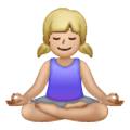 🧘🏼‍♀️ Emoji Mulher Na Posição De Lótus: Pele Morena Clara na Samsung One UI 6.1.