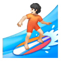 Emoji 🏄🏻 Persona Che Fa Surf: Carnagione Chiara su Samsung One UI 6.1.