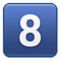 Emoji 8️⃣ Tasto: 8 su Samsung One UI 6.1.