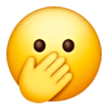 🫢 Emoji Gesicht Mit Offenen Augen Und Hand Über Den Mund Samsung One UI 6.1.