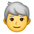 Émoji 👨‍🦳 Homme : Cheveux Blancs sur Samsung One UI 6.1.