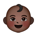 👶🏿 Emoji Bebé: Tono De Piel Oscuro en Samsung One UI 6.1.