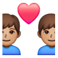 👨🏽‍❤️‍👨🏽 Emoji Liebespaar - Mann: mittlere Hautfarbe, Mann: mittlere Hautfarbe Samsung One UI 6.1.