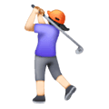 🏌🏻‍♀️ Emoji Mujer Jugando Al Golf: Tono De Piel Claro en Samsung One UI 6.1.