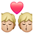 💏🏼 Emoji sich küssendes Paar, mittelhelle Hautfarbe Samsung One UI 6.1.