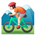 🚵🏻 Emoji Persona En Bicicleta De Montaña: Tono De Piel Claro en Samsung One UI 6.1.