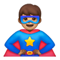 🦸🏽‍♂️ Emoji Superheld: mittlere Hautfarbe Samsung One UI 6.1.