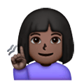 🧏🏿‍♀️ Emoji gehörlose Frau: dunkle Hautfarbe Samsung One UI 6.1.