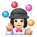 🤹🏻‍♀️ Emoji Jongleurin: helle Hautfarbe Samsung One UI 6.1.