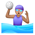 🤽🏽‍♀️ Emoji Mujer Jugando Al Waterpolo: Tono De Piel Medio en Samsung One UI 6.1.