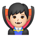 🧛🏻‍♂️ Emoji Vampiro Hombre: Tono De Piel Claro en Samsung One UI 6.1.