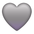 🩶 Emoji Corazón Gris en Samsung One UI 6.1.