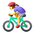 🚴‍♀️ Emoji Mujer En Bicicleta en Samsung One UI 6.1.