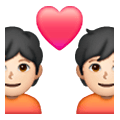 💑🏻 Emoji Casal Apaixonado, Pele Clara na Samsung One UI 6.1.