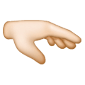 🫳🏻 Emoji Palma Hacia Abajo De La Mano: Tono De Piel Claro en Samsung One UI 6.1.