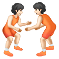 🤼🏻 Emoji Personas Luchando, Tono De Piel Claro en Samsung One UI 6.1.
