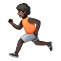 Emoji 🏃🏿 Persona Che Corre: Carnagione Scura su Samsung One UI 6.1.
