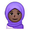 🧕🏿 Emoji Mulher Com Véu: Pele Escura na Samsung One UI 6.1.